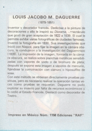 Biografia Louis Jacobo M Daguerre Atras